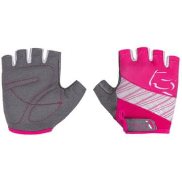 Etape Enostavne otroške kolesarske rokavice roza-bela oblačila velikosti 9-10