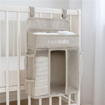 NEW BABY Organizator za otroške posteljice TinyTidy siva
