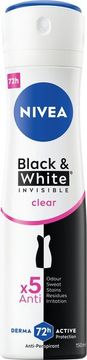 Nivea Antiperspirant v spreju Invisible For Black & White Clear 150 ml