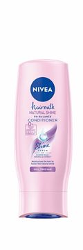 Nivea Negovalni balzam z mlekom in svilenimi proteini za utrujene lase brez sijaja Hairmilk Shine (negovalni balzam) 200 ml