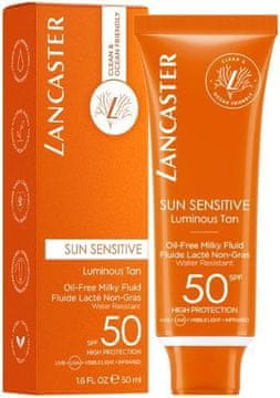Lancaster Zaščitni fluid SPF 50 Sun Sensitive (mlečni fluid brez olja) 50 ml