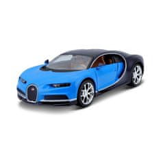 Maisto - Bugatti Chiron, modra barva, montažna linija, 1:24