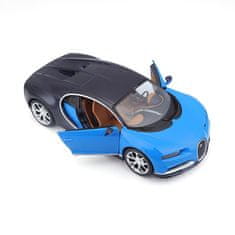 Maisto - Bugatti Chiron, modra barva, montažna linija, 1:24