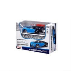 Maisto - Bugatti Chiron, modra barva, montažna linija, 1:24