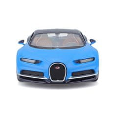 Maisto - Bugatti Chiron, modra barva, montažna linija, 1:24