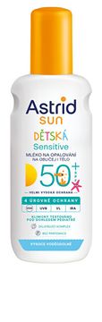 Astrid Otroški losjon za sončenje v spreju Sensitive SPF 50+ Sun 150 ml