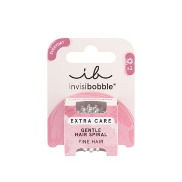 Invisibobble Extra Care Crystal Clear Hair Eraser 3 kosi