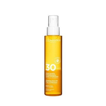 Clarins Olje za zaščito pred soncem za telo in lase SPF 30 (sijoče olje za sončenje) 150 ml
