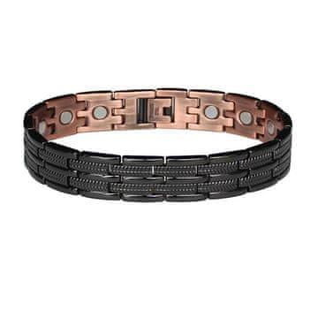 Euro Trade Plus Bakrena magnetna zapestnica 13 mm - črna