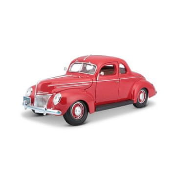Maisto - 1939 Ford Deluxe Coupe, rdeč, 1:18