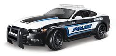 Maisto - 2015 Ford Mustang GT, črno-bel, 1:18