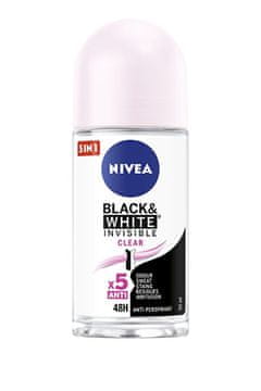 Nivea Ball antiperspirant Invisible For Black & White Clear 50 ml