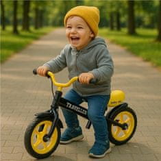 Baby Mix Traveller črno kolo za ravnotežje z zavoro