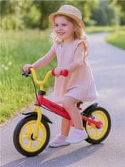 Baby Mix Traveller rdeče kolo za ravnotežje z zavoro