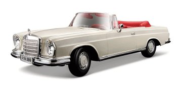 Maisto - 1967 Mercedes-Benz 280SE, Cabrio, krem, 1:18