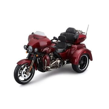 Maisto - H-D Trike - 2021 CVO Tri Glide, kovinsko rdeča, 1:12