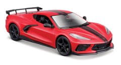 Maisto - 2020 Chevrolet Corvette Stingray Coupe, rdeč, 1:24
