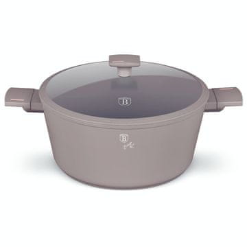 Berlingerhaus Kozarec s titanovo površino in pokrovom 24 cm Taupe Collection BH-8101
