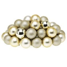 HOMESTYLING Božični okraski kroglice komplet 26 kosov šampanjec KO-CAN302050