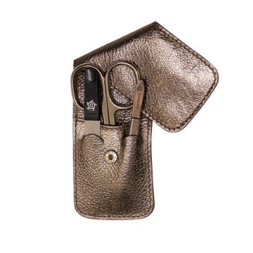 Pfeilring SolingenP Potovalni set za manikuro 3 kosi kovinsko bronaste barve