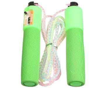 Merco JR 33 skakalnica s števcem, nastavljiva dolžina, zelena različica 25265