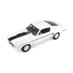 Maisto - 1968 Ford Mustang GT Cobra Jet, bel, 1:18