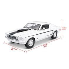 Maisto - 1968 Ford Mustang GT Cobra Jet, bel, 1:18