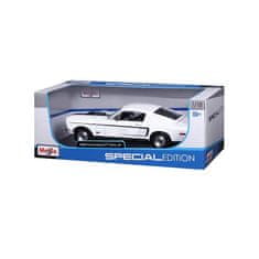 Maisto - 1968 Ford Mustang GT Cobra Jet, bel, 1:18