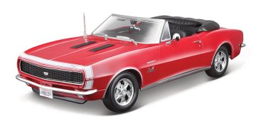 Maisto - 1967 Chevrolet Camaro SS 396 kabriolet, rdeč, 1:18