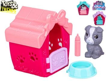 Toys&Trends pes 4 cm z boksom 7x6,5x5 cm in dodatki