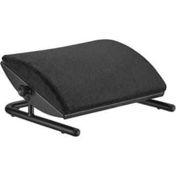 POWERTON Naslon za noge jeklen črn