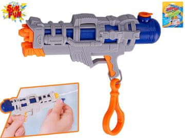 Sun Fun Obesek za ključe z vodno pištolo 12 cm - mešanica barv (siva, zelena)