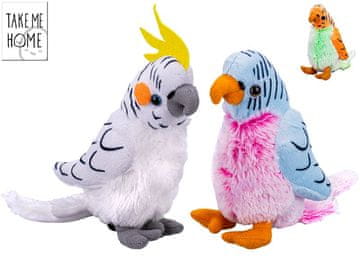 Plišast papagaj 20 cm