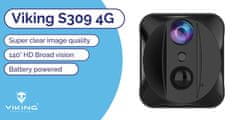 Viking S309 4G/1080P mini kamera/nočni vid/senzor gibanja/2500mAh/mobilna aplikacija