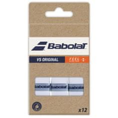 Babolat VS Original X12 overgrip wrap tl. 0,43 mm bela, pakiranje po 12 kosov