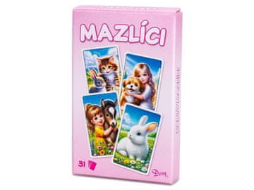 Rappa Kartice Črni Peter/Pexeso/Dueto živali 31 kosov v škatli