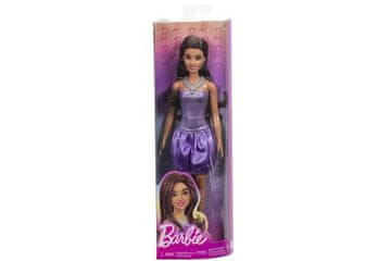 Barbie model - vijolična obleka z balonastim krilom HYT92