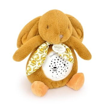Doudou Igralna škatla s projekcijo Rabbit rjava