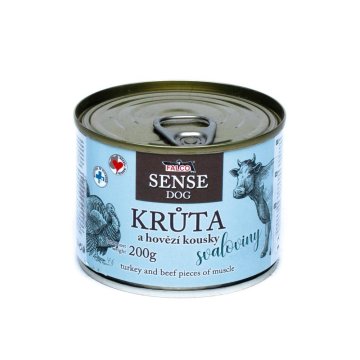 FALCO SENSE Pasji kosi purana in govedine, v konzervi 200 g