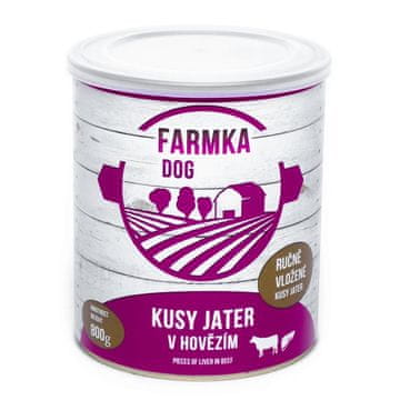 FARMKA Pes z jetri, konzerviran 800 g