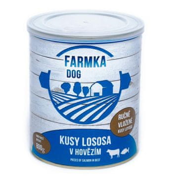 FARMKA Pes z lososom, v konzervi 800 g