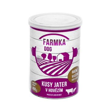 FARMKA Pes z jetri, konzerviran 400 g
