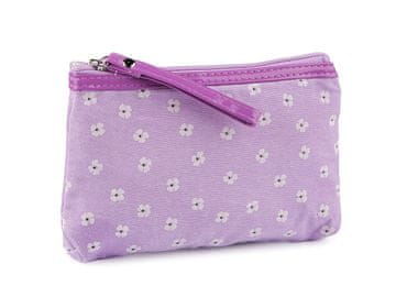 Tekstilni etui za kozmetiko in drobnarije 14x20 cm - vijolična barva sv.