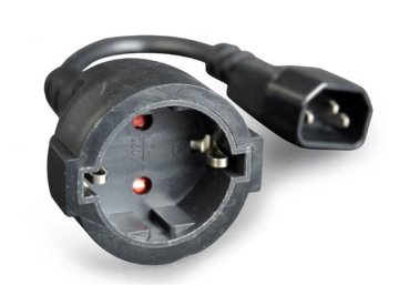Gembird Kabel CABLEXPERT napajalnik C14 (M) -> schuko (F), 15 cm
