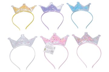 Wiky Naglavni trak s krono iz plastike 12x22cm