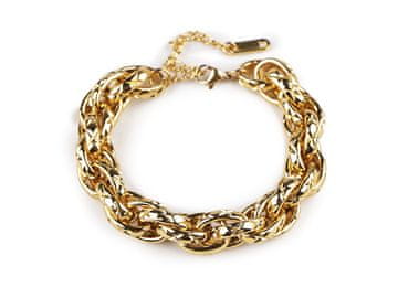 Zapestnica iz nerjavečega jekla z debelo verigo - zlata