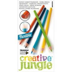 Kreativne barvice Jungle, prožne, 12 barv