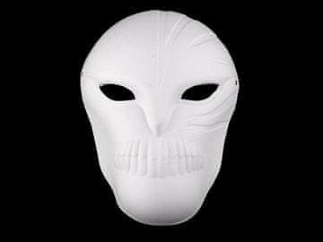 Karnevalska maska - strgalo za barvanje - bela