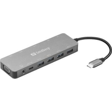 Sandberg Potovalni dok USB-C 13-v-1