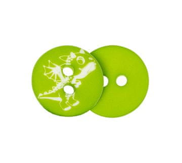 Gumb - komplet 6 gumbov - premer 15 mm, zeleni z zmajem